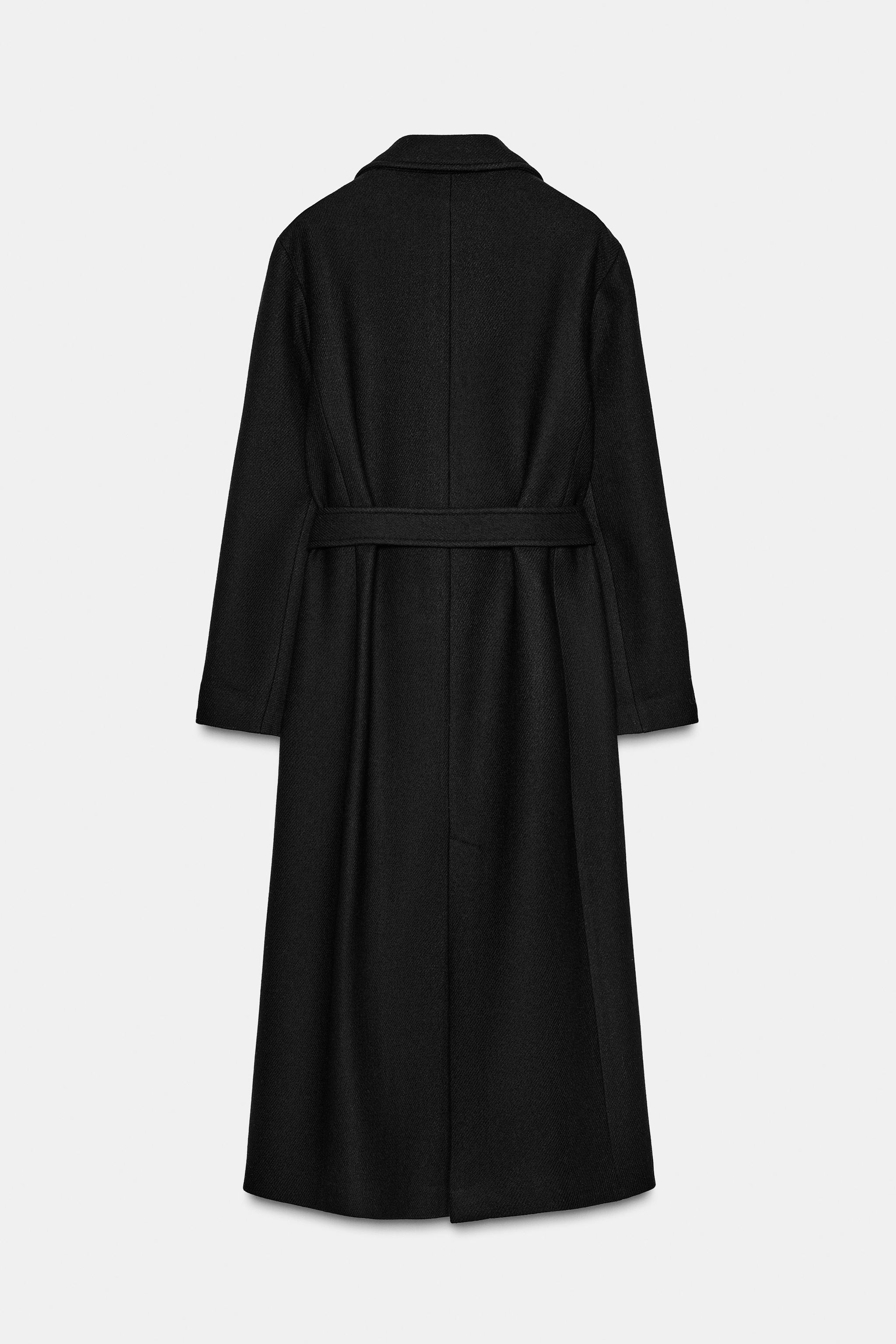 LONG BELTED WOOL COAT